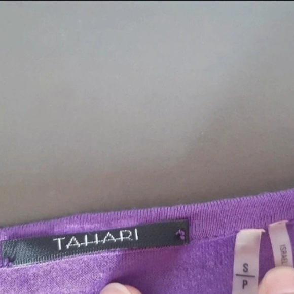 Tahari purple open cardigan BNWT - Picture 5 of 6